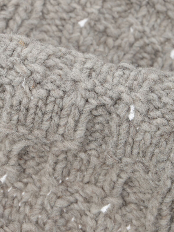 【未使用・ツハル】ペルーニット❀柄編みバラクラバ❀グレー❀TSUHARU 01_001-240.jpg