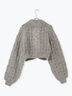 【ペルーニット】ショート丈カーディガン（オフホワイト/グレー）｜TSUHARU by Samansa Mos2（ツハルバイサマンサモスモス）通販