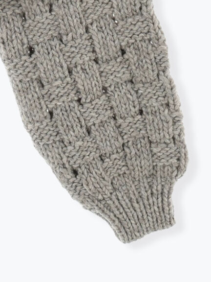 【ペルーニット】ショート丈カーディガン（オフホワイト/グレー）｜TSUHARU by Samansa Mos2（ツハルバイサマンサモスモス）通販