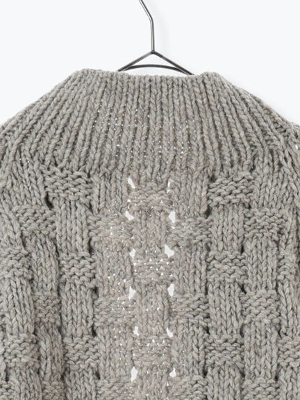 【ペルーニット】ショート丈カーディガン（オフホワイト/グレー）｜TSUHARU by Samansa Mos2（ツハルバイサマンサモスモス）通販