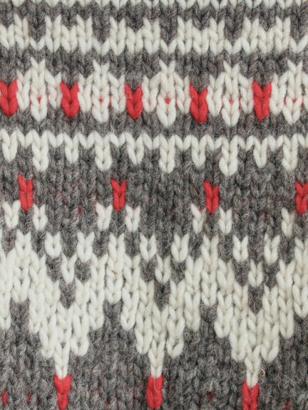 【ペルーニット】ジャカード柄ニットカーディガン（チャコールグレー/オリーブ）｜TSUHARU by Samansa Mos2（ツハルバイサマンサモスモス）通販