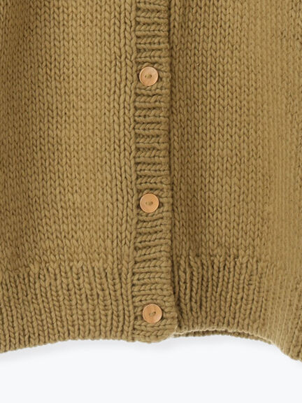 【ペルーニット】ジャカード柄ニットカーディガン（チャコールグレー/オリーブ）｜TSUHARU by Samansa Mos2（ツハルバイサマンサモスモス）通販