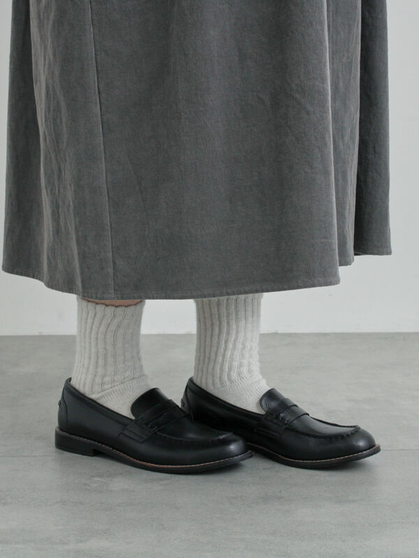 コインローファー（ブラック/シューズ/ドレスシューズ）| TSUHARU by