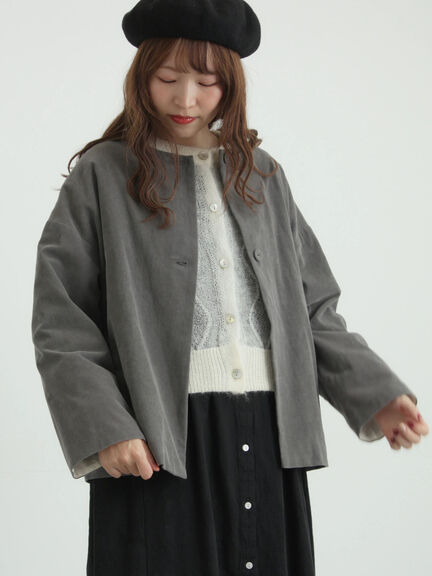 モヘヤ混ケーブル柄シアーニットカーディガン（オフホワイト/ピンク/ミント）｜TSUHARU by Samansa Mos2（ツハルバイサマンサモスモス）通販