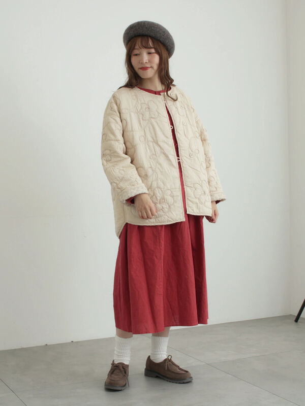 セール】 【WEB限定 Sサイズ】製品染めヘンプコットン前後着ギャザー