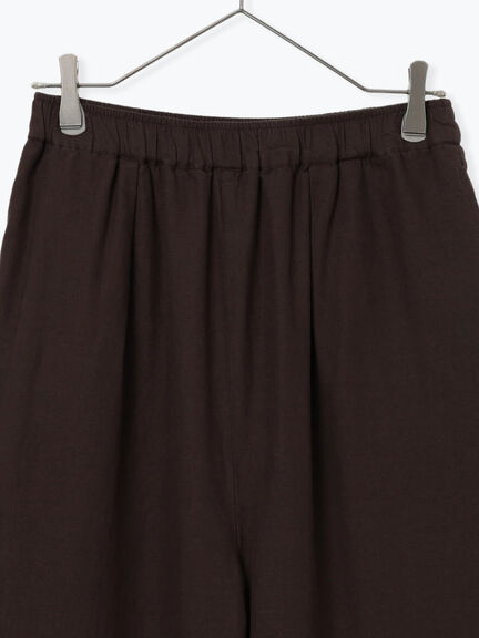 [tukuroi]綿麻ツイル刺繍パンツ（ベージュ/ブラウン）｜TSUHARU by Samansa Mos2（ツハルバイサマンサモスモス）通販