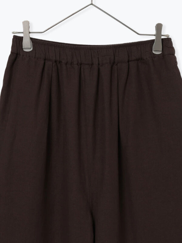 tukuroi]綿麻ツイル刺繍パンツ（ベージュ/ブラウン/ボトムス/パンツ