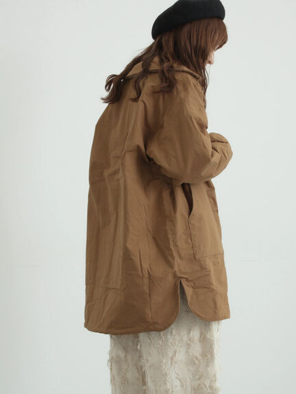 [tukuroi]コットン馬布ステンカラーコート（ブラック/キャメル）｜TSUHARU by Samansa Mos2（ツハルバイサマンサモスモス）通販