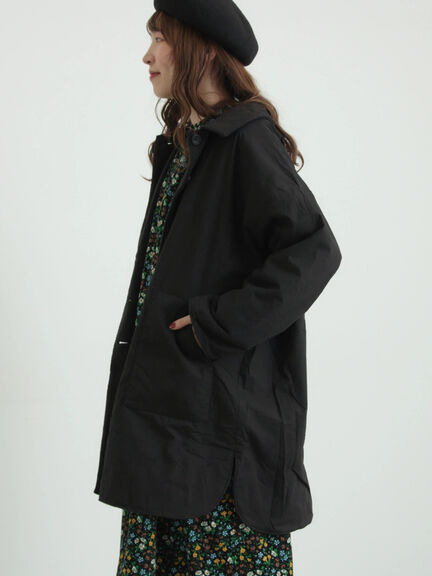 [tukuroi]コットン馬布ステンカラーコート（ブラック/キャメル）｜TSUHARU by Samansa Mos2（ツハルバイサマンサモスモス）通販