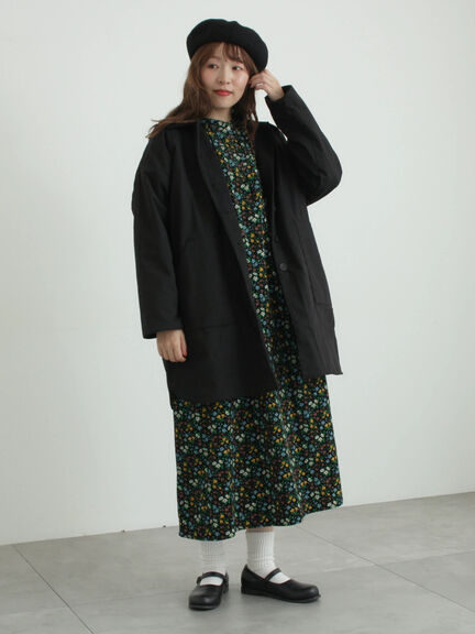 [tukuroi]コットン馬布ステンカラーコート（ブラック/キャメル）｜TSUHARU by Samansa Mos2（ツハルバイサマンサモスモス）通販