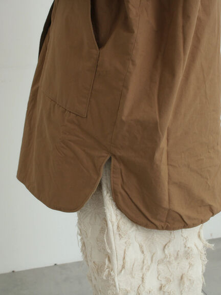 [tukuroi]コットン馬布ステンカラーコート（ブラック/キャメル）｜TSUHARU by Samansa Mos2（ツハルバイサマンサモスモス）通販