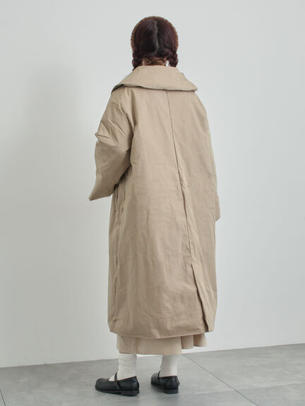 綿ナイロン中綿コート（ベージュ/グリーン）｜TSUHARU by Samansa Mos2（ツハルバイサマンサモスモス）通販