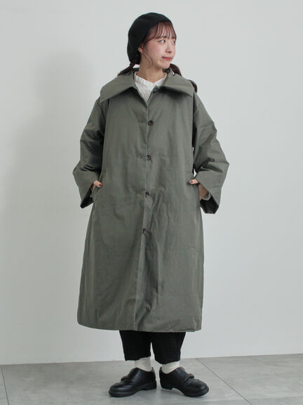 綿ナイロン中綿コート（ベージュ/グリーン）｜TSUHARU by Samansa Mos2（ツハルバイサマンサモスモス）通販