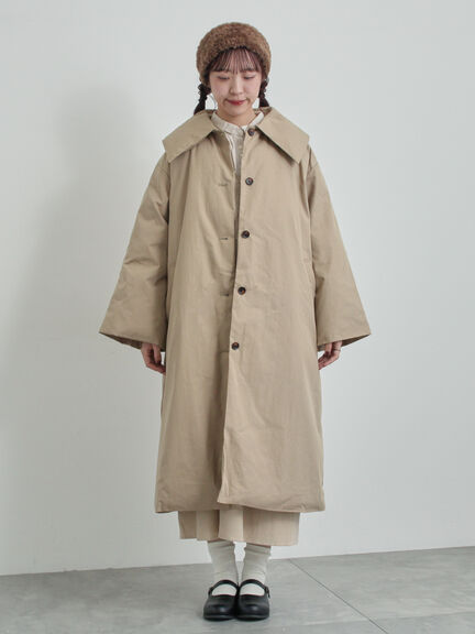 綿ナイロン中綿コート（ベージュ/グリーン）｜TSUHARU by Samansa Mos2（ツハルバイサマンサモスモス）通販