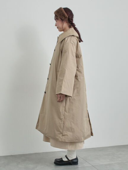 綿ナイロン中綿コート（ベージュ/グリーン）｜TSUHARU by Samansa Mos2（ツハルバイサマンサモスモス）通販