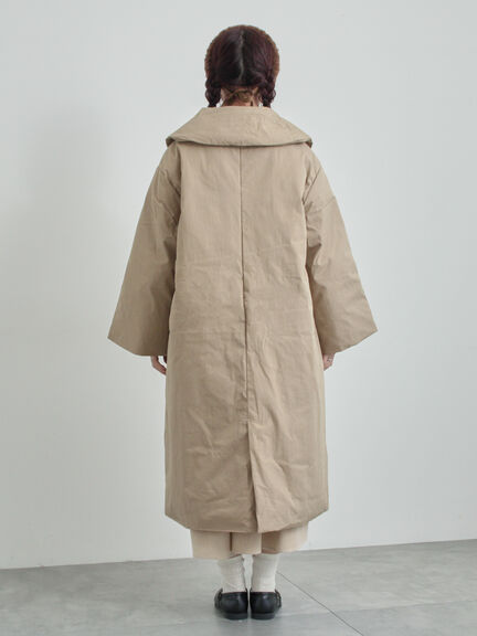 綿ナイロン中綿コート（ベージュ/グリーン）｜TSUHARU by Samansa Mos2（ツハルバイサマンサモスモス）通販