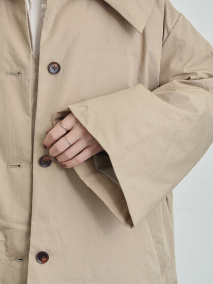 綿ナイロン中綿コート（ベージュ/グリーン）｜TSUHARU by Samansa Mos2（ツハルバイサマンサモスモス）通販