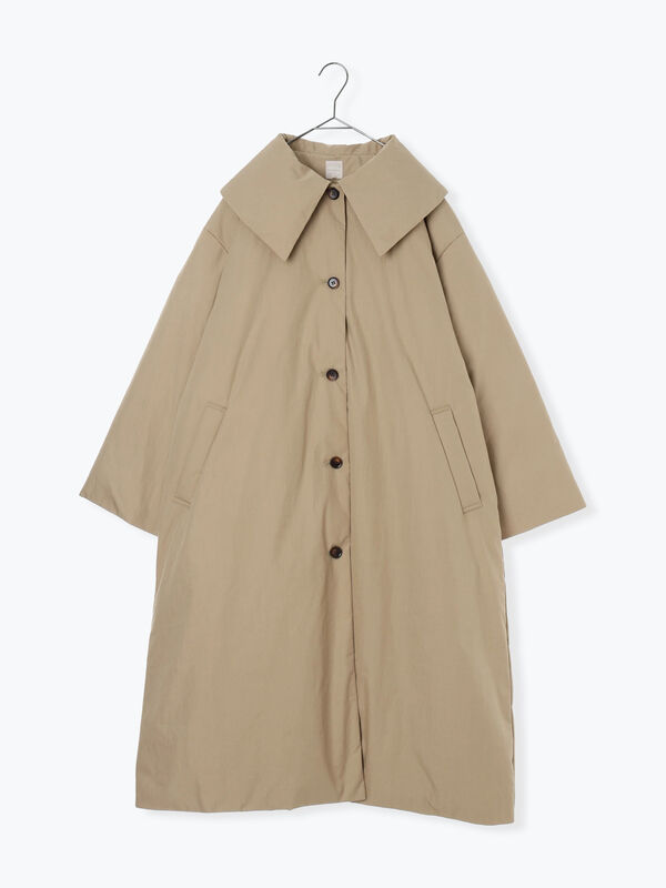 綿ナイロン中綿コート（ベージュ/グリーン/アウター/コート