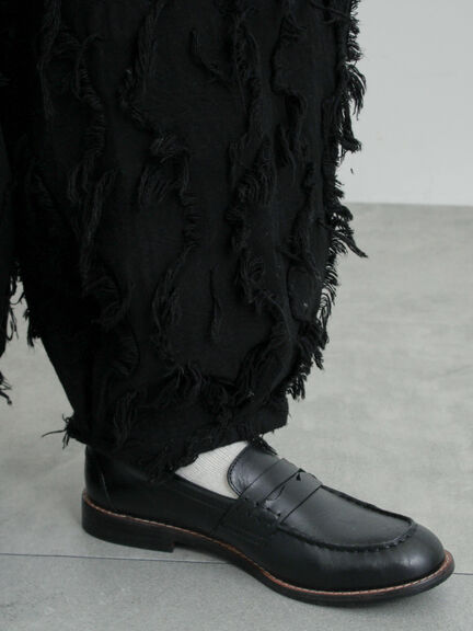 フラワー柄カットジャカードパンツ（ブラック/ベージュ）｜TSUHARU by Samansa Mos2（ツハルバイサマンサモスモス）通販