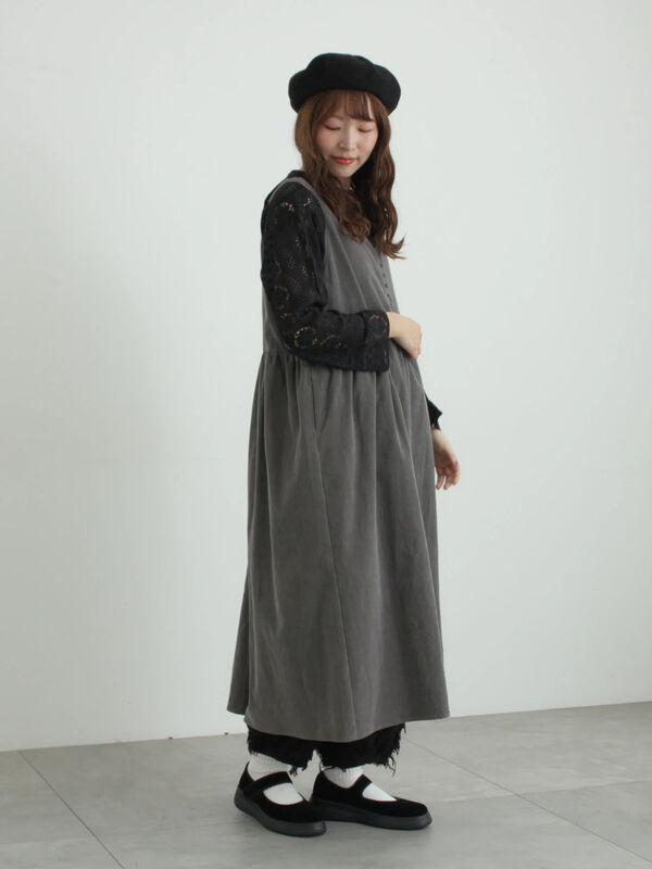 セール】 フラワー柄カットジャカードパンツ（ブラック/ベージュ