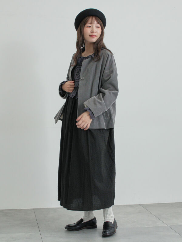 WEB限定 Sサイズ】ドビーバテンレースワンピース（オフホワイト