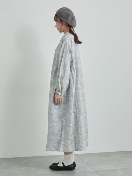 【LIBERTY】Koh & Eito柄ビエラワンピース（ブラック/Ｓグレー）｜TSUHARU by Samansa Mos2（ツハルバイサマンサモスモス）通販