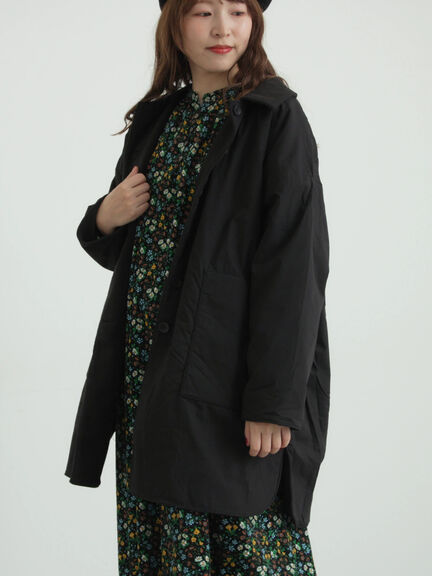 【LIBERTY】Maria柄細コールワンピース（ブラック/ブルー）｜TSUHARU by Samansa Mos2（ツハルバイサマンサモスモス）通販