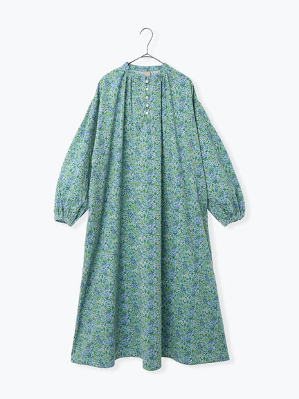 【LIBERTY】Maria柄細コールワンピース（ブラック/ブルー）｜TSUHARU by Samansa Mos2（ツハルバイサマンサモスモス）通販