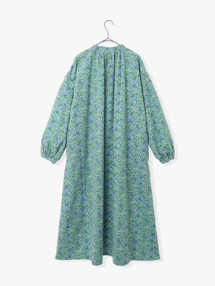 【LIBERTY】Maria柄細コールワンピース（ブラック/ブルー）｜TSUHARU by Samansa Mos2（ツハルバイサマンサモスモス）通販