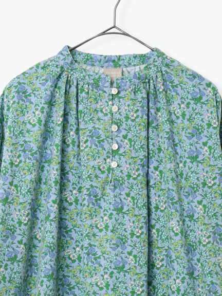 【LIBERTY】Maria柄細コールワンピース（ブラック/ブルー）｜TSUHARU by Samansa Mos2（ツハルバイサマンサモスモス）通販