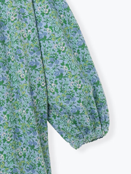 【LIBERTY】Maria柄細コールワンピース（ブラック/ブルー）｜TSUHARU by Samansa Mos2（ツハルバイサマンサモスモス）通販