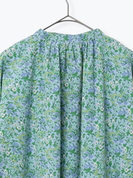 【LIBERTY】Maria柄細コールワンピース（ブラック/ブルー）｜TSUHARU by Samansa Mos2（ツハルバイサマンサモスモス）通販