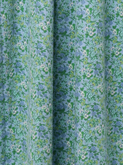 【LIBERTY】Maria柄細コールワンピース（ブラック/ブルー）｜TSUHARU by Samansa Mos2（ツハルバイサマンサモスモス）通販