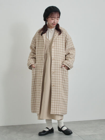 【WEB限定 Sサイズ】コール天ノースリーブワンピース（グレー/ベージュ/ブルー）｜TSUHARU by Samansa Mos2（ツハルバイサマンサモスモス）通販