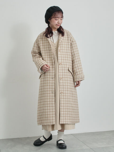 【WEB限定 Sサイズ】コール天ノースリーブワンピース（グレー/ベージュ/ブルー）｜TSUHARU by Samansa Mos2（ツハルバイサマンサモスモス）通販