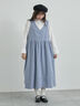 【WEB限定 Sサイズ】コール天ノースリーブワンピース（グレー/ベージュ/ブルー）｜TSUHARU by Samansa Mos2（ツハルバイサマンサモスモス）通販