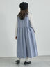 【WEB限定 Sサイズ】コール天ノースリーブワンピース（グレー/ベージュ/ブルー）｜TSUHARU by Samansa Mos2（ツハルバイサマンサモスモス）通販