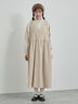【WEB限定 Sサイズ】コール天ノースリーブワンピース（グレー/ベージュ/ブルー）｜TSUHARU by Samansa Mos2（ツハルバイサマンサモスモス）通販