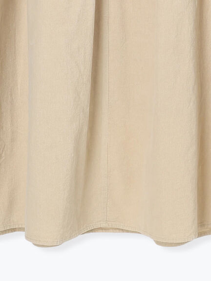 【WEB限定 Sサイズ】コール天ノースリーブワンピース（グレー/ベージュ/ブルー）｜TSUHARU by Samansa Mos2（ツハルバイサマンサモスモス）通販