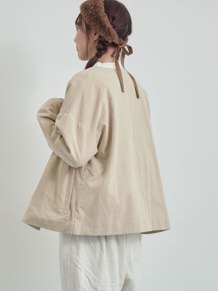 コール天ノーカラージャケット（グレー/ベージュ/ブルー）｜TSUHARU by Samansa Mos2（ツハルバイサマンサモスモス）通販