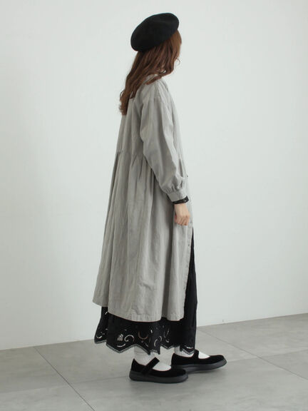 カットワーク刺繍裾スカラップスカート（オフホワイト/ブラック）｜TSUHARU by Samansa Mos2（ツハルバイサマンサモスモス）通販