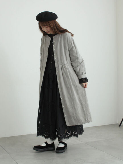 レースパッチワークセーラー襟ブラウス（オフホワイト/ブラック/ブルー）｜TSUHARU by Samansa Mos2（ツハルバイサマンサモスモス）通販