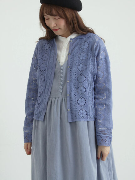 レースパッチワークセーラー襟ブラウス（オフホワイト/ブラック/ブルー）｜TSUHARU by Samansa Mos2（ツハルバイサマンサモスモス）通販