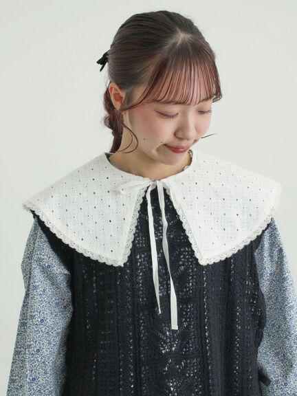 【LIBERTY】Katie and Millie柄襟付ワンピース（ピンク/ブルー）｜TSUHARU by Samansa Mos2（ツハルバイサマンサモスモス）通販