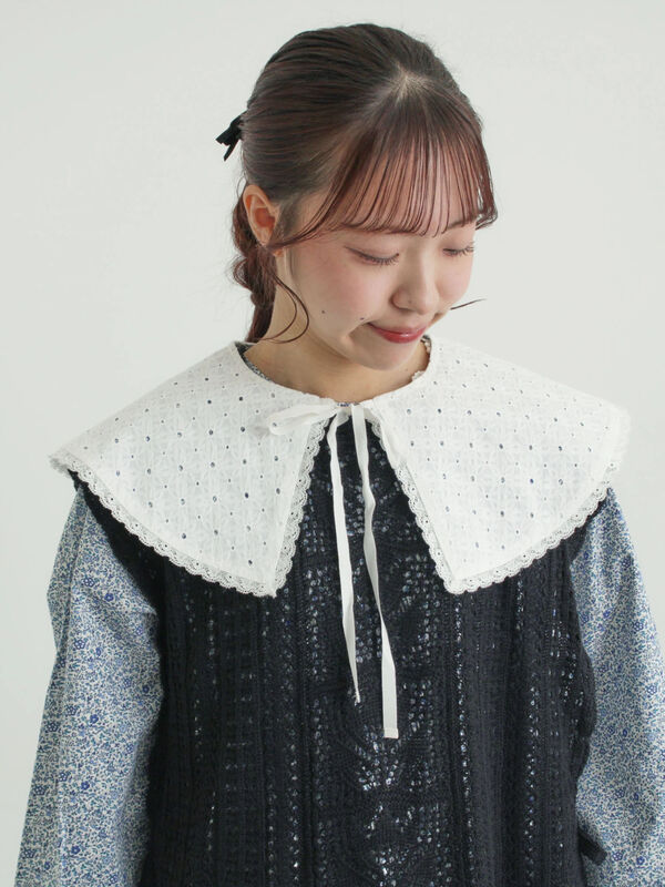 ツハルLIBERTYFABRICS KatieandMillie柄襟付ワンピース セール】 【LIBERTY FABRICS】Katie and Millie柄襟付ワンピース