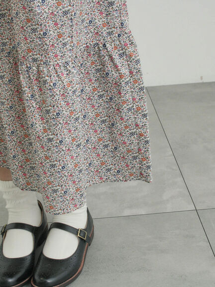 【LIBERTY】Katie and Millie柄襟付ワンピース（ピンク/ブルー）｜TSUHARU by Samansa Mos2（ツハルバイサマンサモスモス）通販