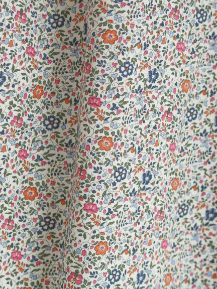 【LIBERTY】Katie and Millie柄襟付ワンピース（ピンク/ブルー）｜TSUHARU by Samansa Mos2（ツハルバイサマンサモスモス）通販