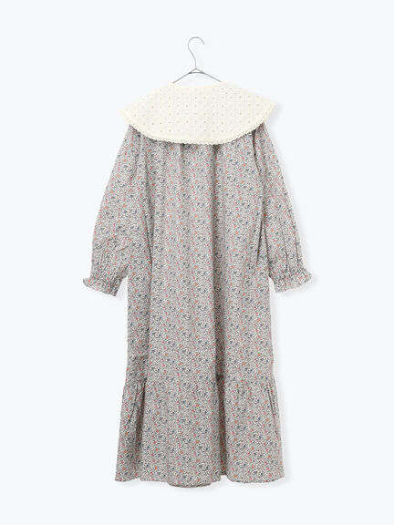 【LIBERTY】Katie and Millie柄襟付ワンピース（ピンク/ブルー）｜TSUHARU by Samansa Mos2（ツハルバイサマンサモスモス）通販