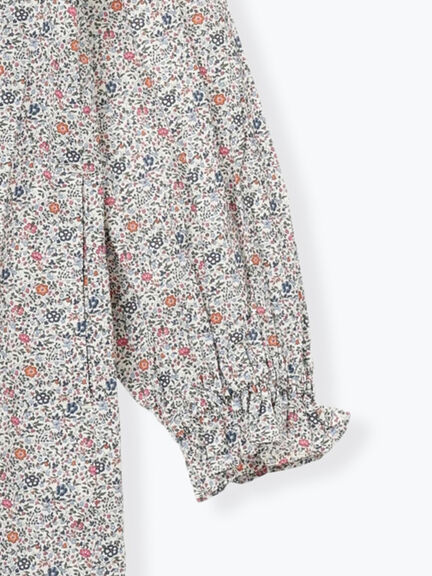 【LIBERTY】Katie and Millie柄襟付ワンピース（ピンク/ブルー）｜TSUHARU by Samansa Mos2（ツハルバイサマンサモスモス）通販