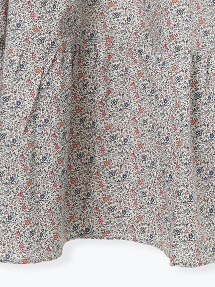 【LIBERTY】Katie and Millie柄襟付ワンピース（ピンク/ブルー）｜TSUHARU by Samansa Mos2（ツハルバイサマンサモスモス）通販